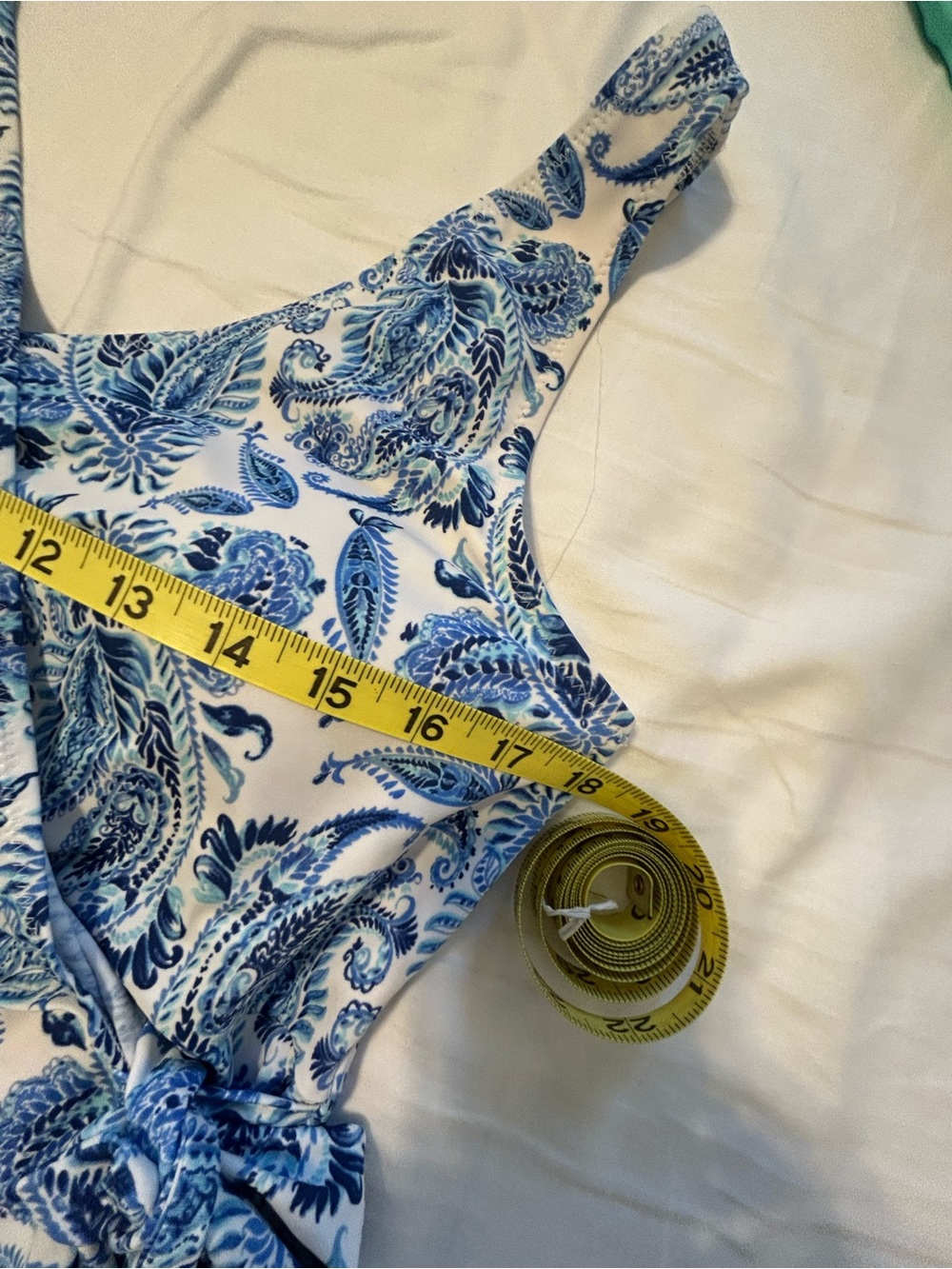 Cabana Life Blue Paisley One-Piece Swimsuit - Picture 4 of 10